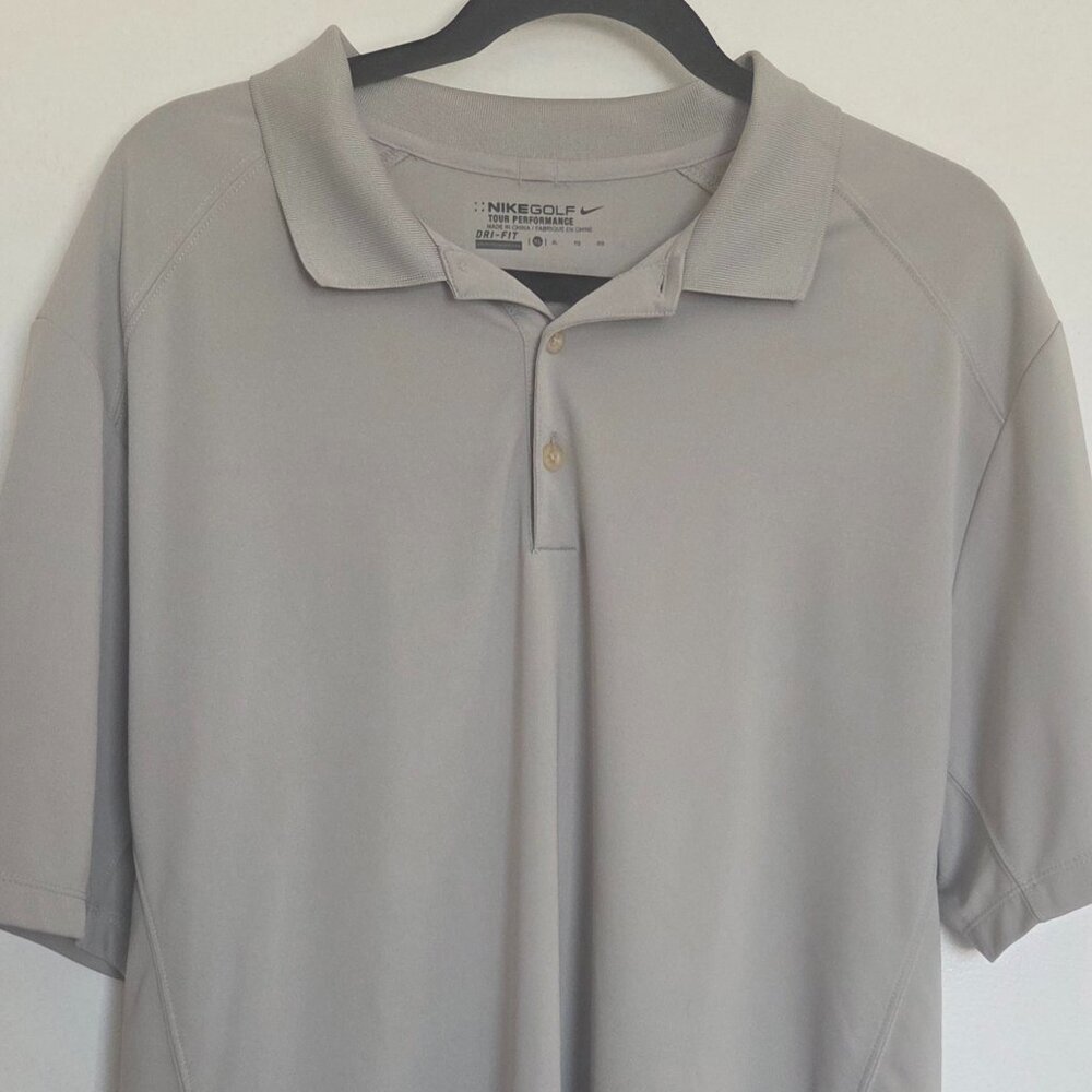 Men's Nike Dri-Fit Performance Golf Grey Polo Size XL NWOT